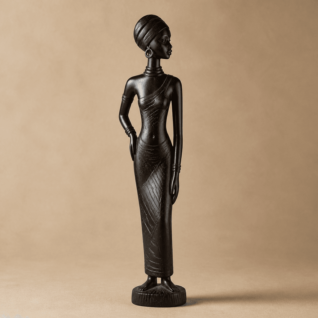Statuette en bois d'ébène